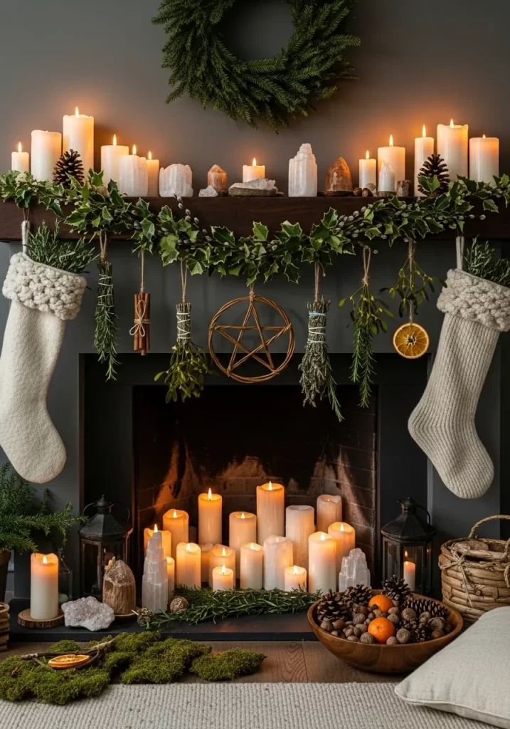 Holiday Mantel Decor