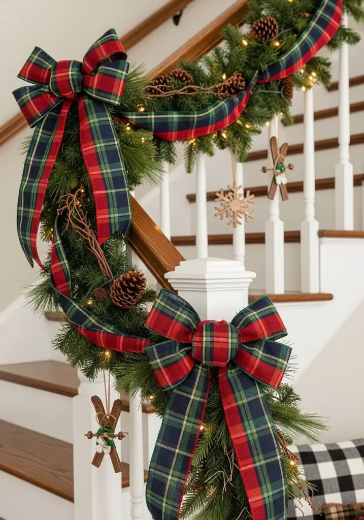 Christmas Stair Decor