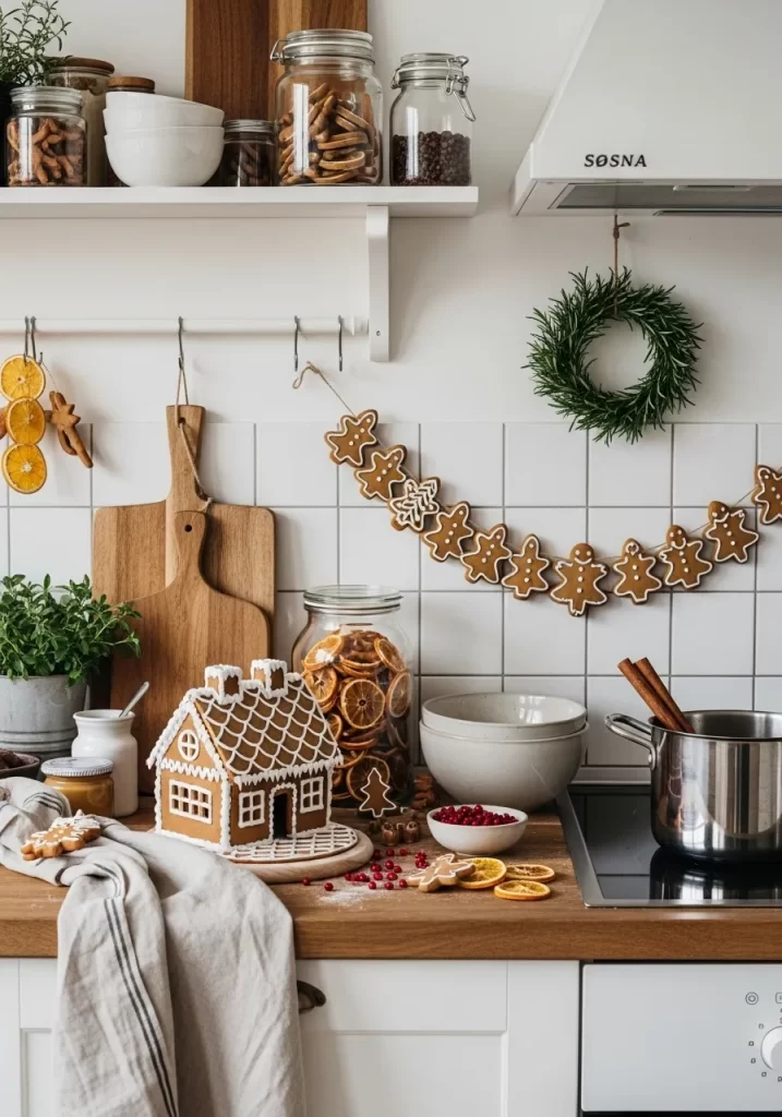 Edible Gingerbread Garland