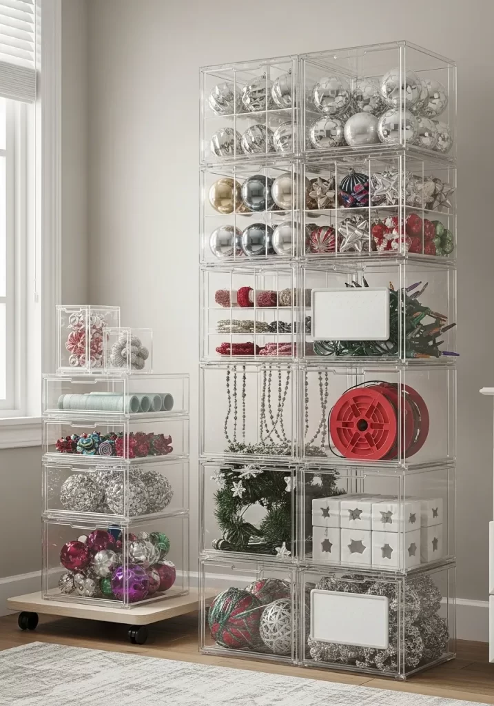 Clear Stacking Drawers