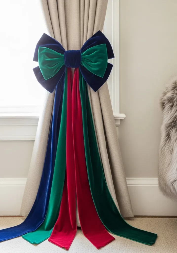 Dramatic Velvet Curtain Tie-Back