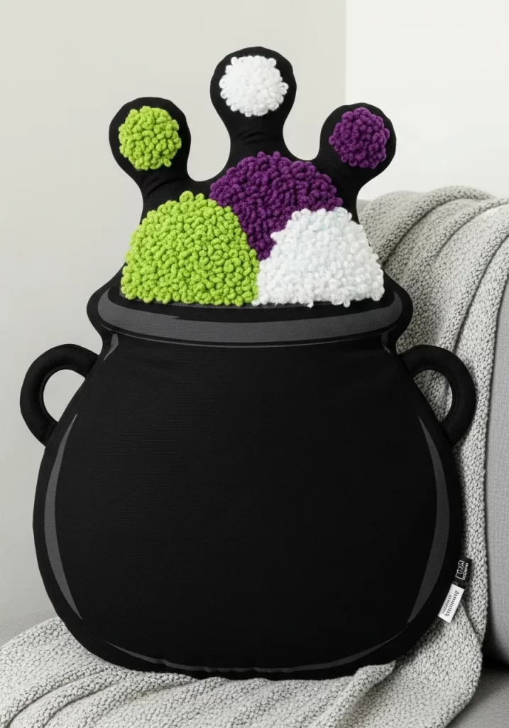 Bubbling Cauldron Novelty Pillow