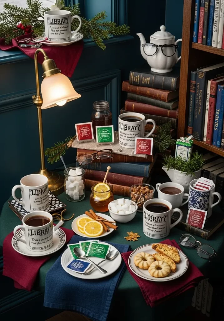 A Cozy Library Coffee Corner