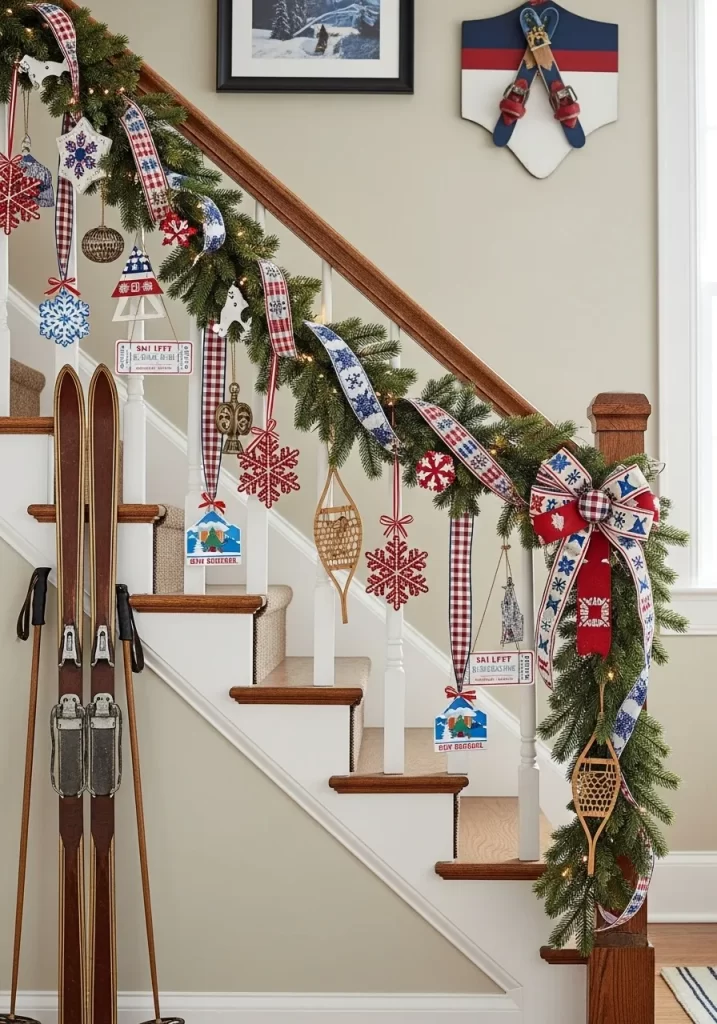 Christmas Stair Decor