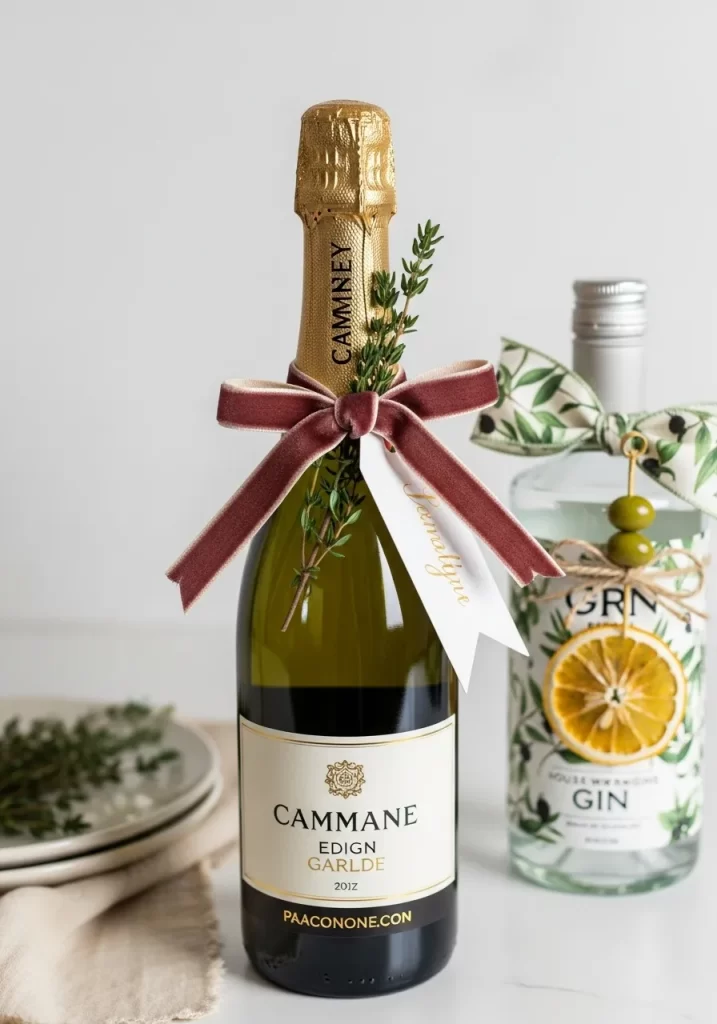 Elegant Bottle Gift Wrap