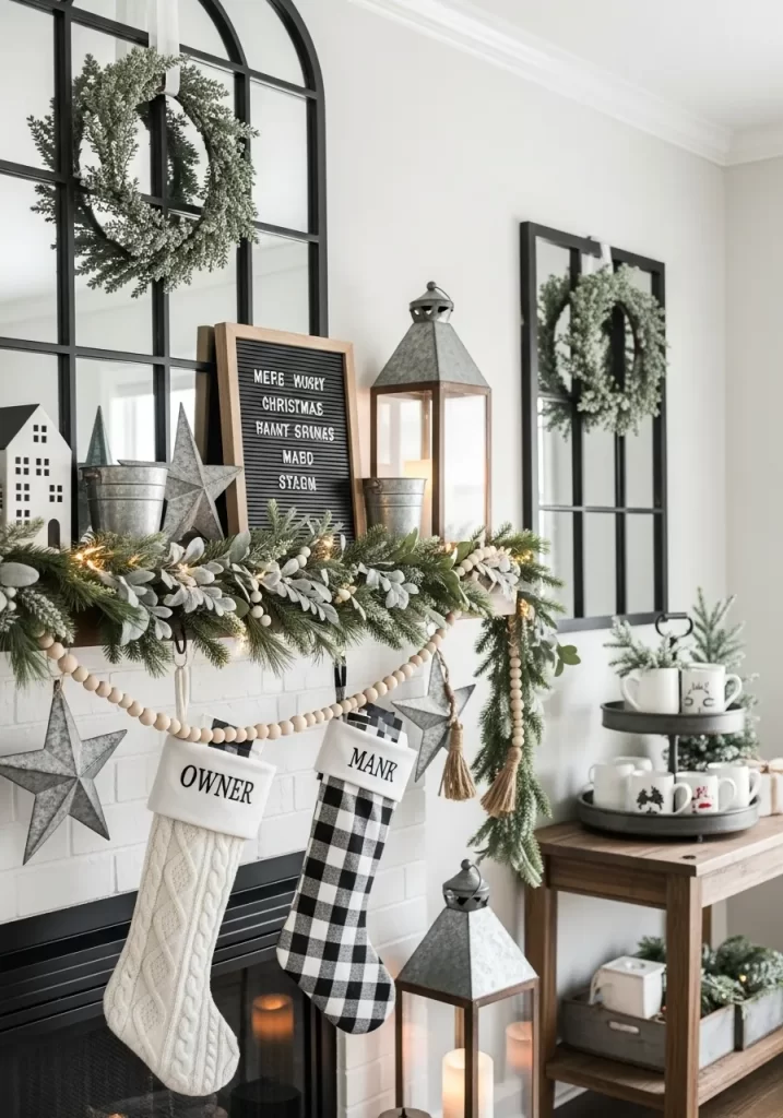 Holiday Mantel Decor