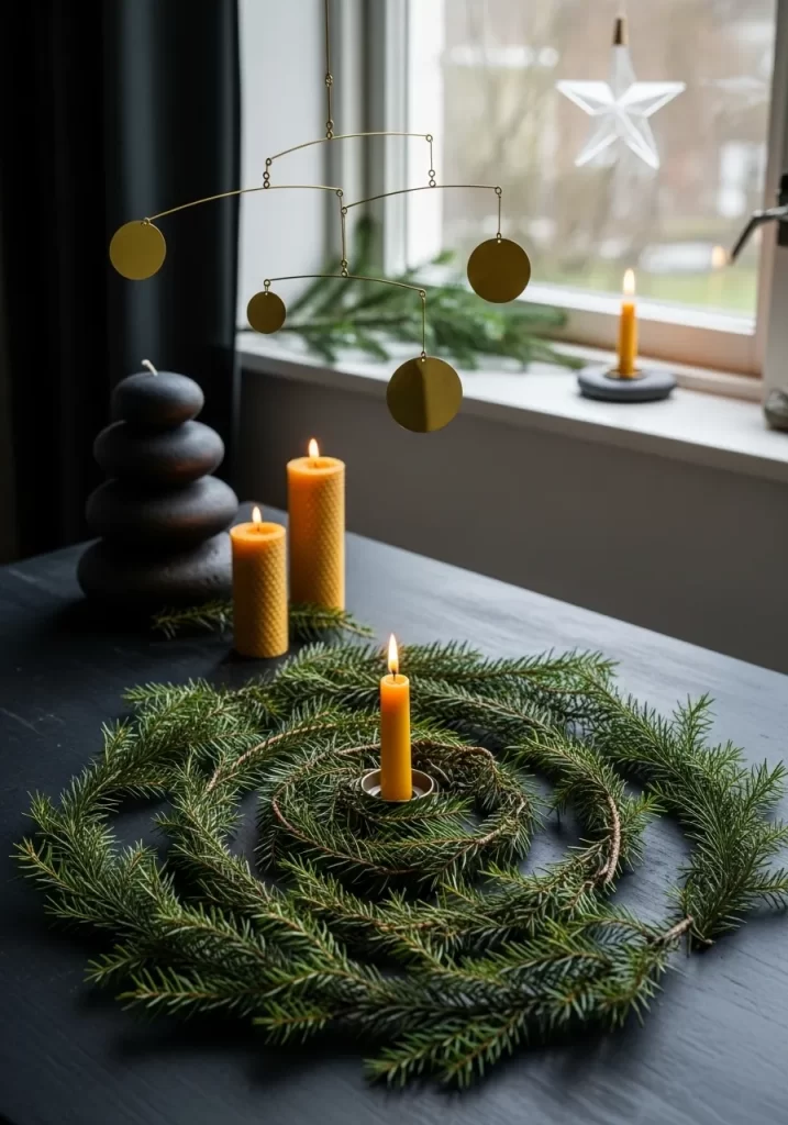 Tabletop Evergreen Spiral