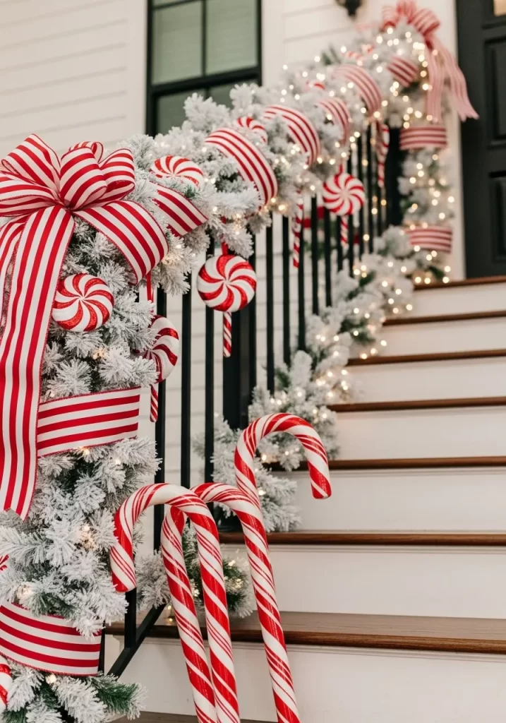 Christmas Stair Decor