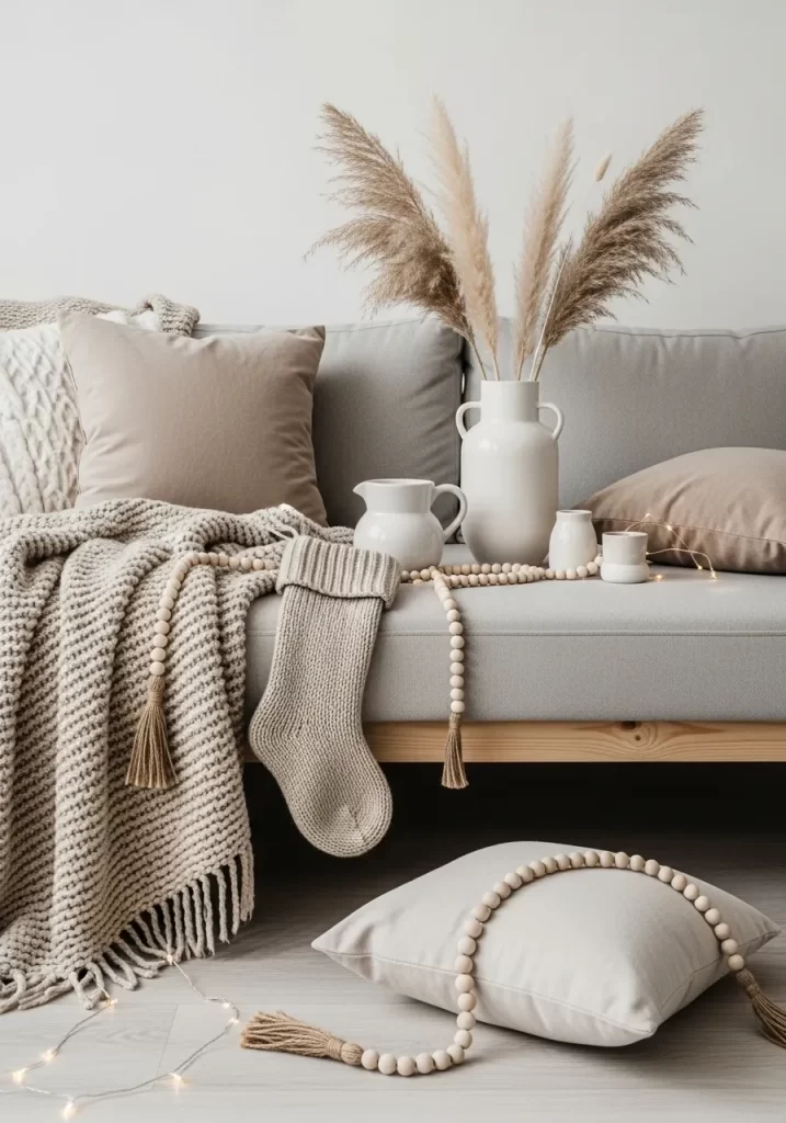 Natural Wooden Bead Garland