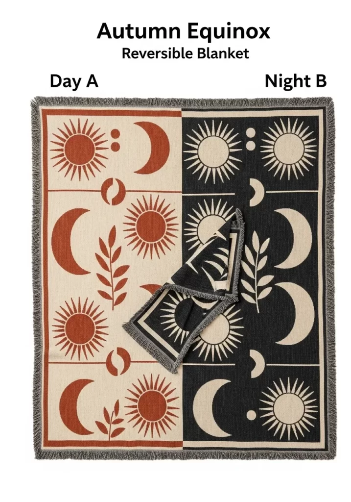 Celestial Equinox Reversible Blanket