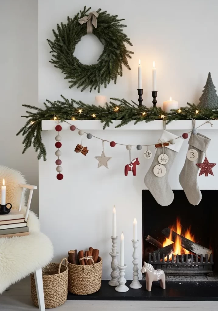 Holiday Mantel Decor