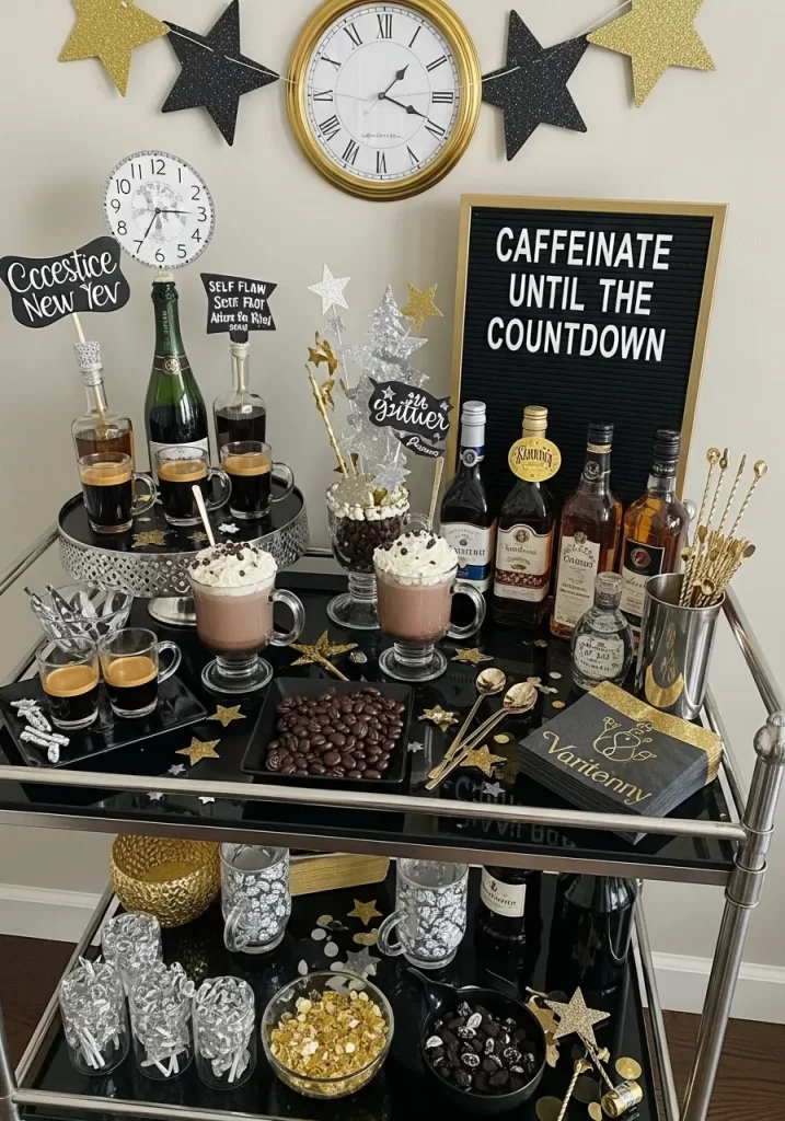 New Year's Eve Countdown Coffee Cart