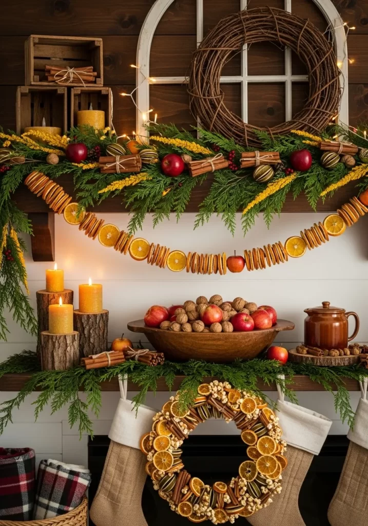 Holiday Mantel Decor