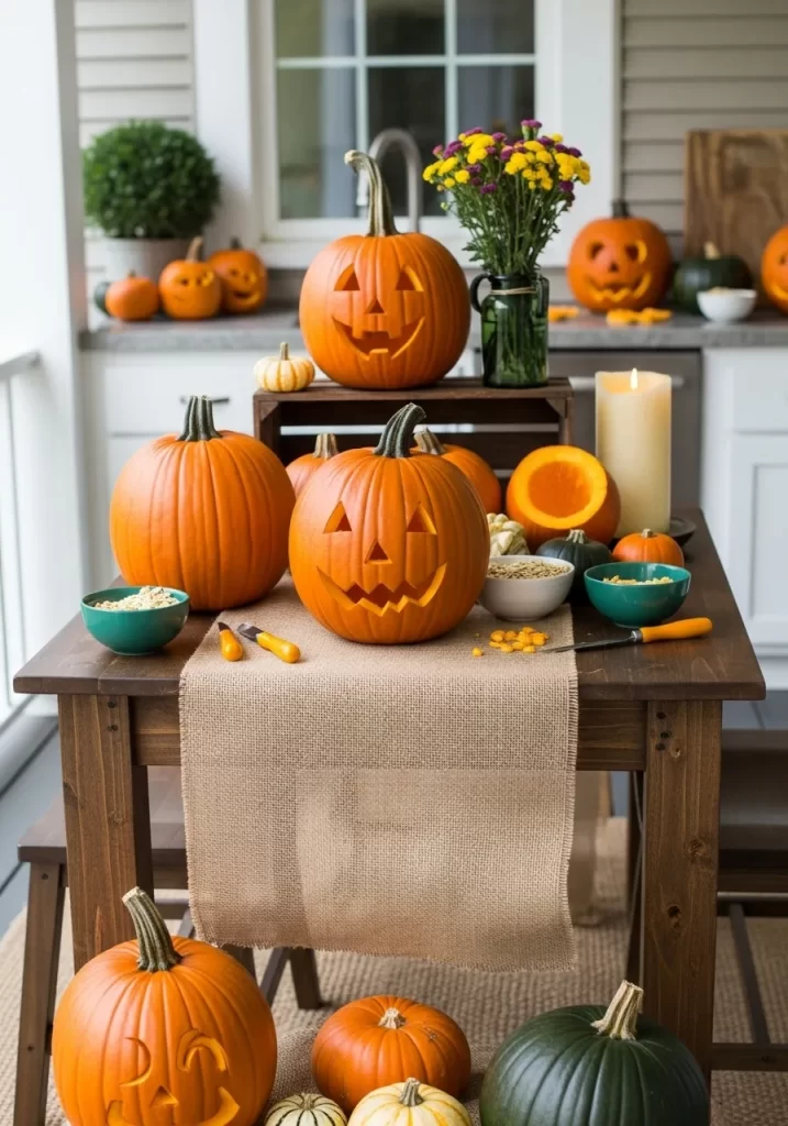 The Pumpkin Carving Table