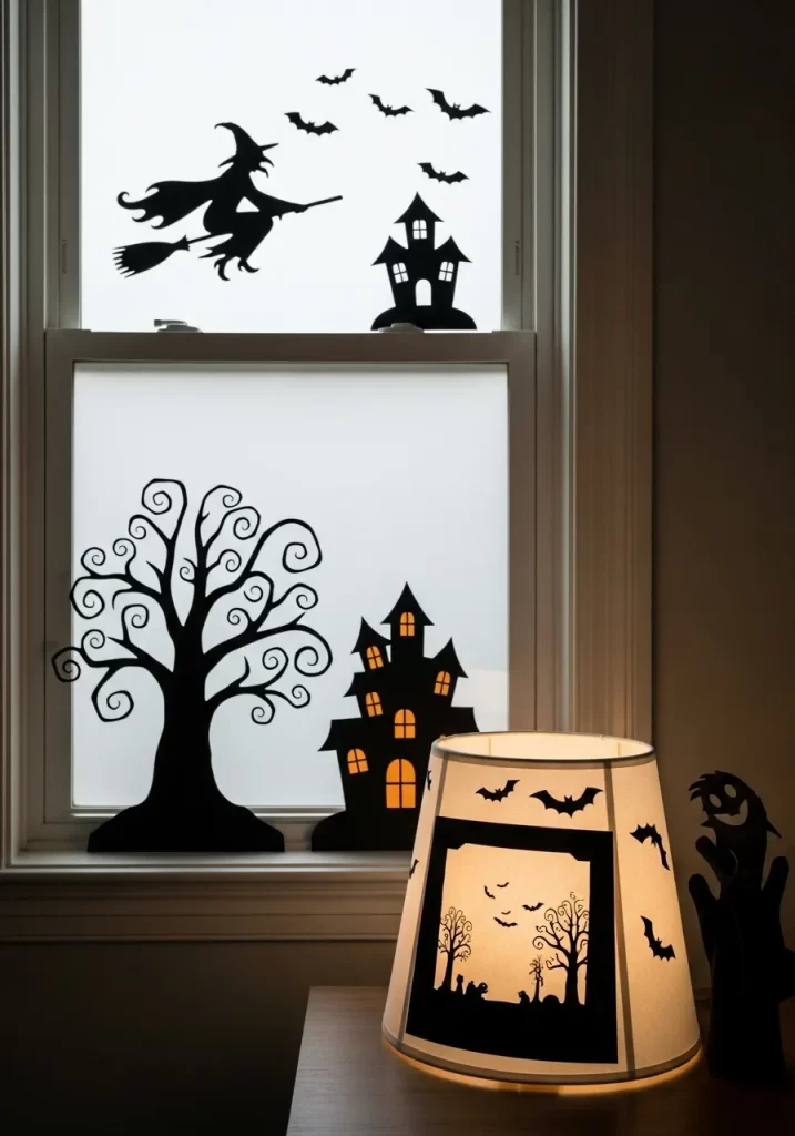 Haunted Window Silhouettes