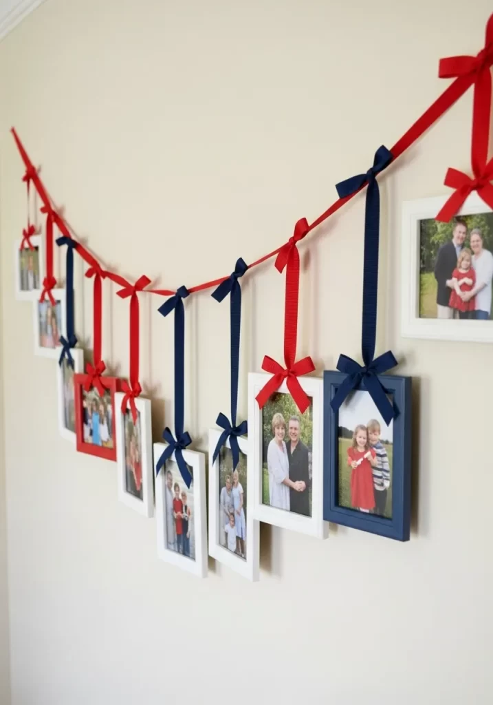 Ribbon Photo Frame Garland