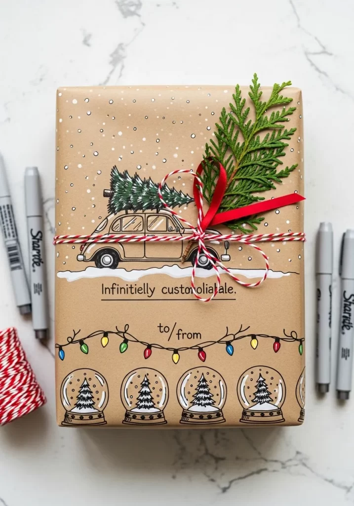 Personalized Doodle Art Wrap