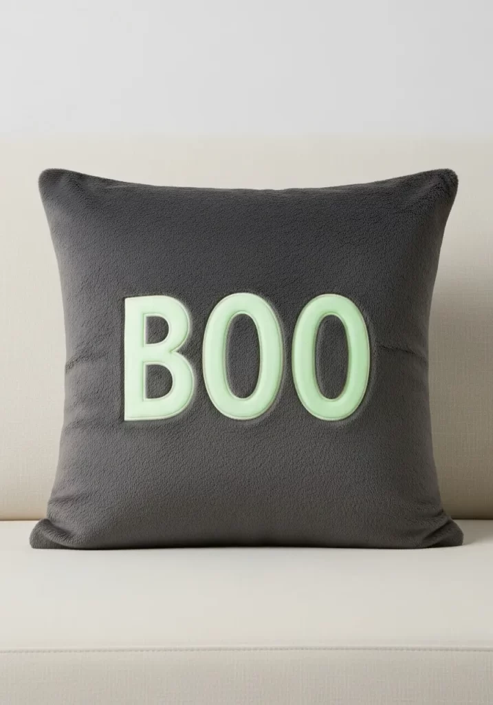 Glow-in-the-Dark "BOO" Pillow