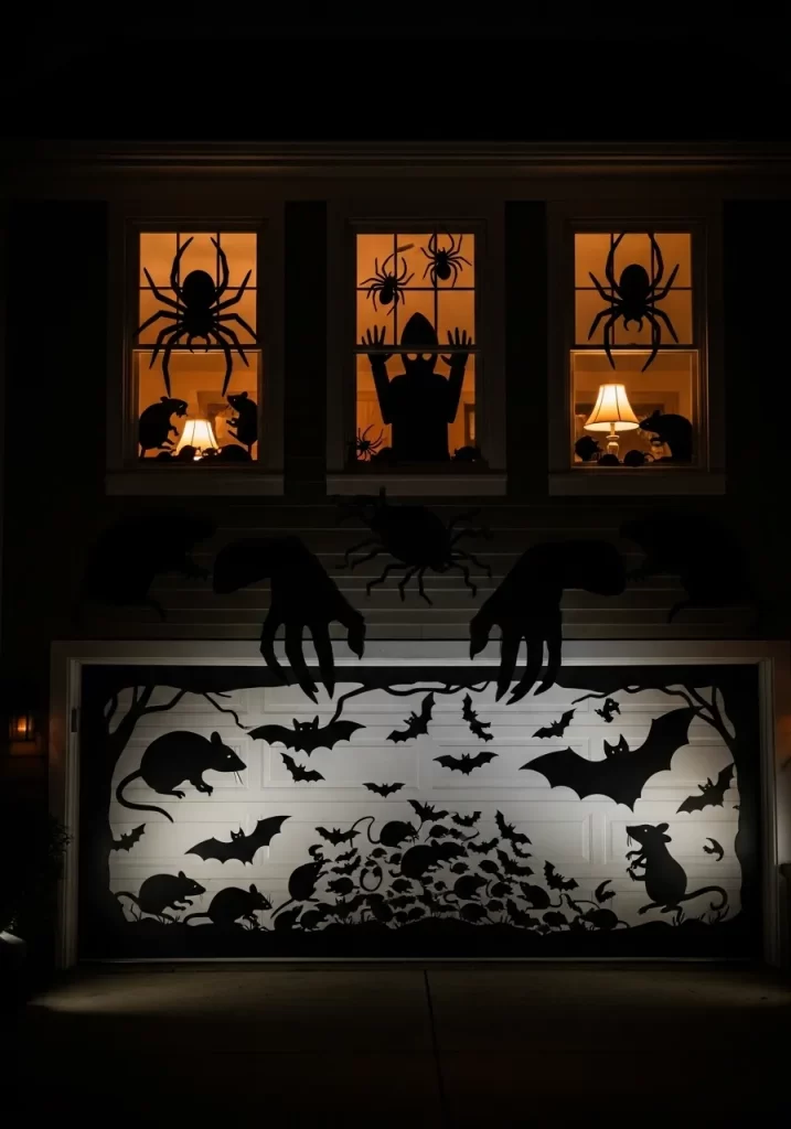 Haunted House Silhouettes Haunted House Silhouettes