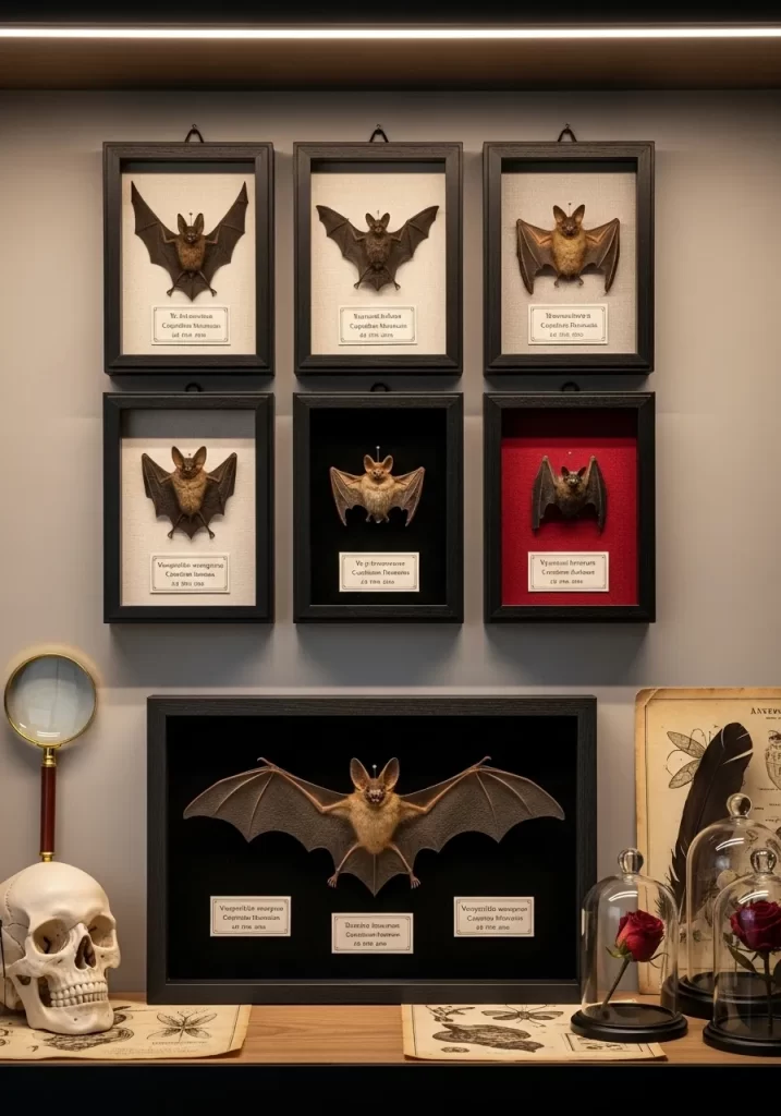 Scientific Bat Specimen Display
