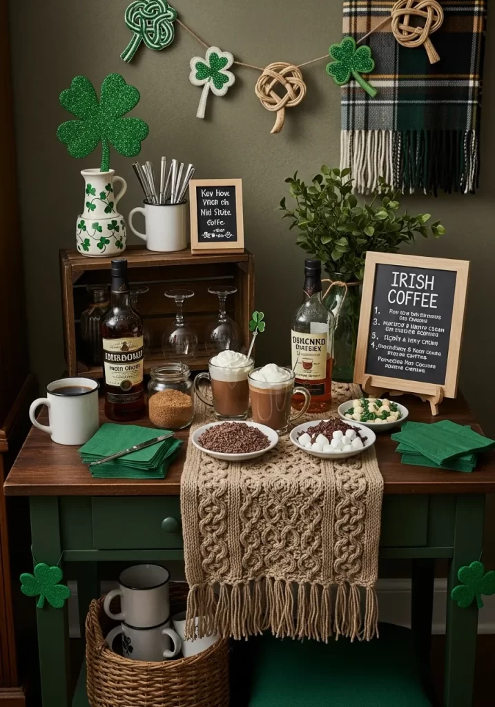 Cozy Irish Coffee & Cocoa Corner