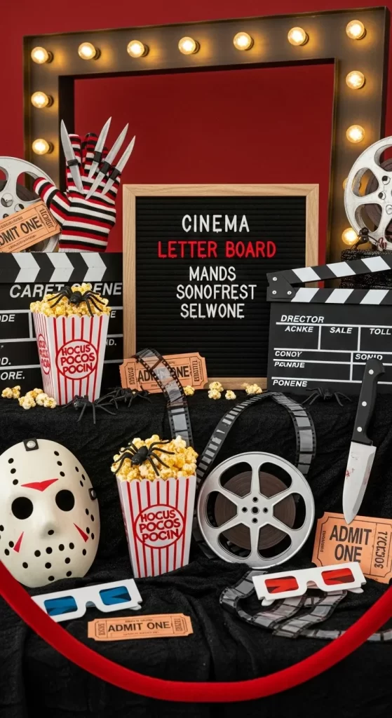 Horror Movie Night Mantel Horror Movie Night Mantel