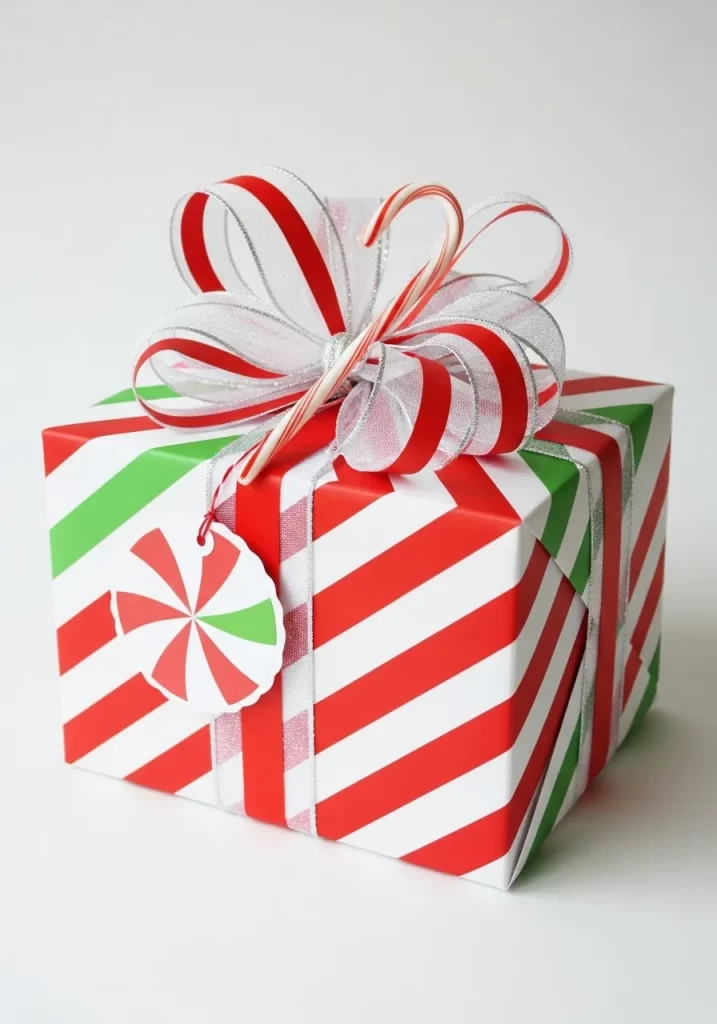 Classic Candy Cane Stripe Gift