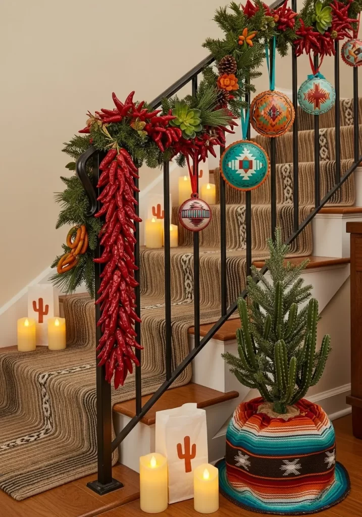 Christmas Stair Decor