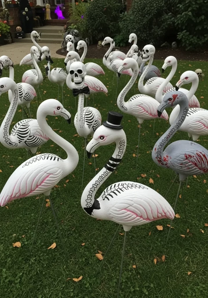 Skeleton Flamingos Skeleton Flamingos