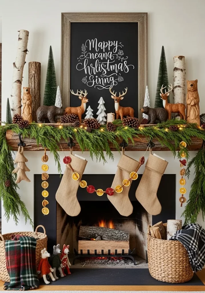 Holiday Mantel Decor