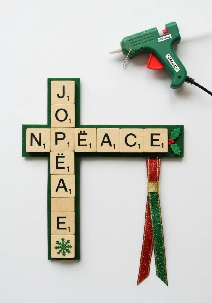 Scrabble Tile Holiday Message