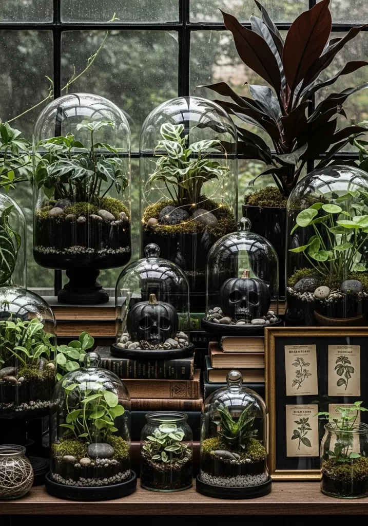 Spooky Greenhouse Terrariums