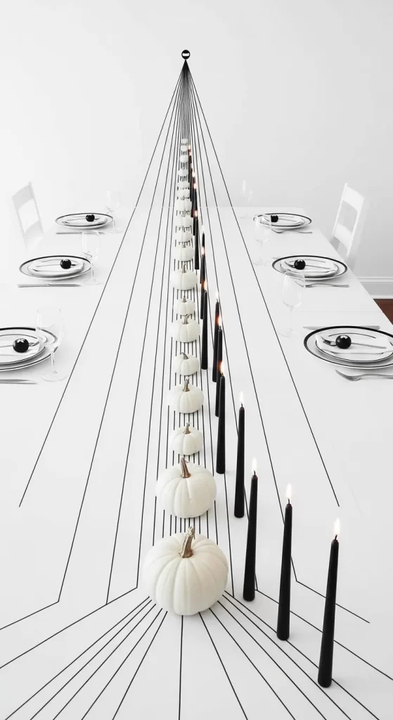 Graphic Illusion Table Runner