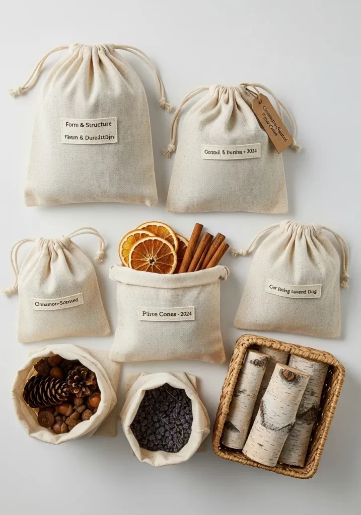 Labeled Fabric Pouches