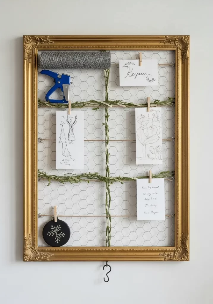 Gilded Frame Farmhouse Display