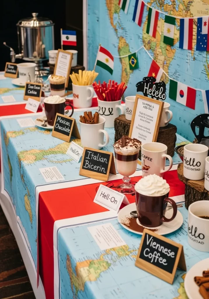 Coffees of the World Tasting Table