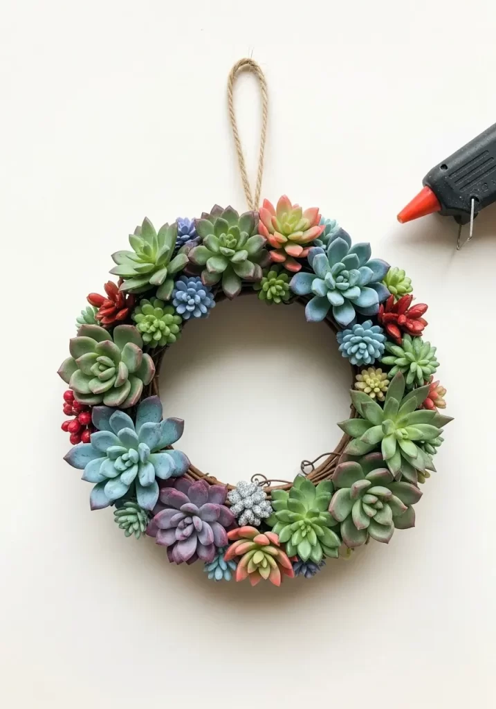 Mini Succulent Wreath
