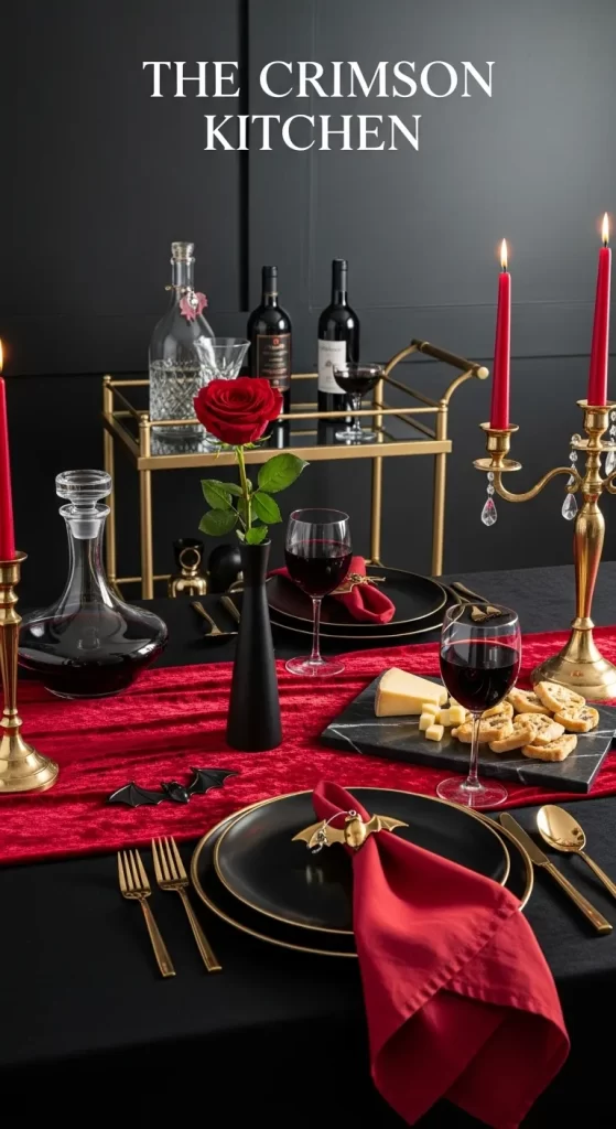 Vampire's Kiss Tablescape