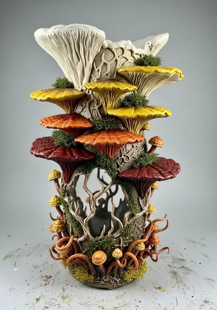 Enchanted Mushroom Grotto Vase Enchanted Mushroom Grotto Vase