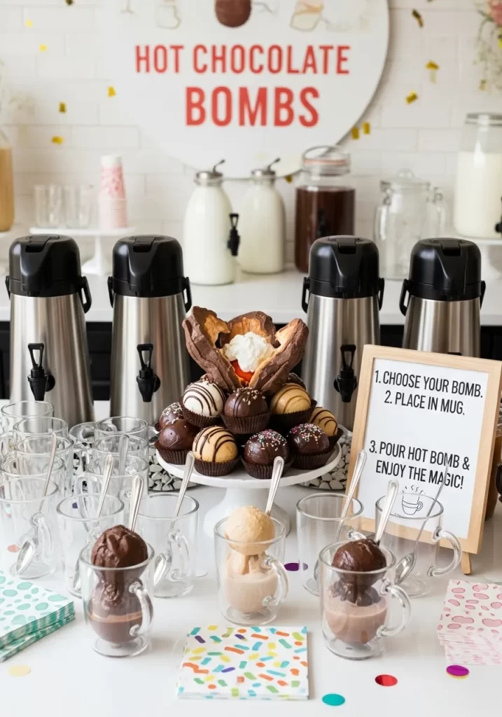 Hot Chocolate Bomb Explosion Station