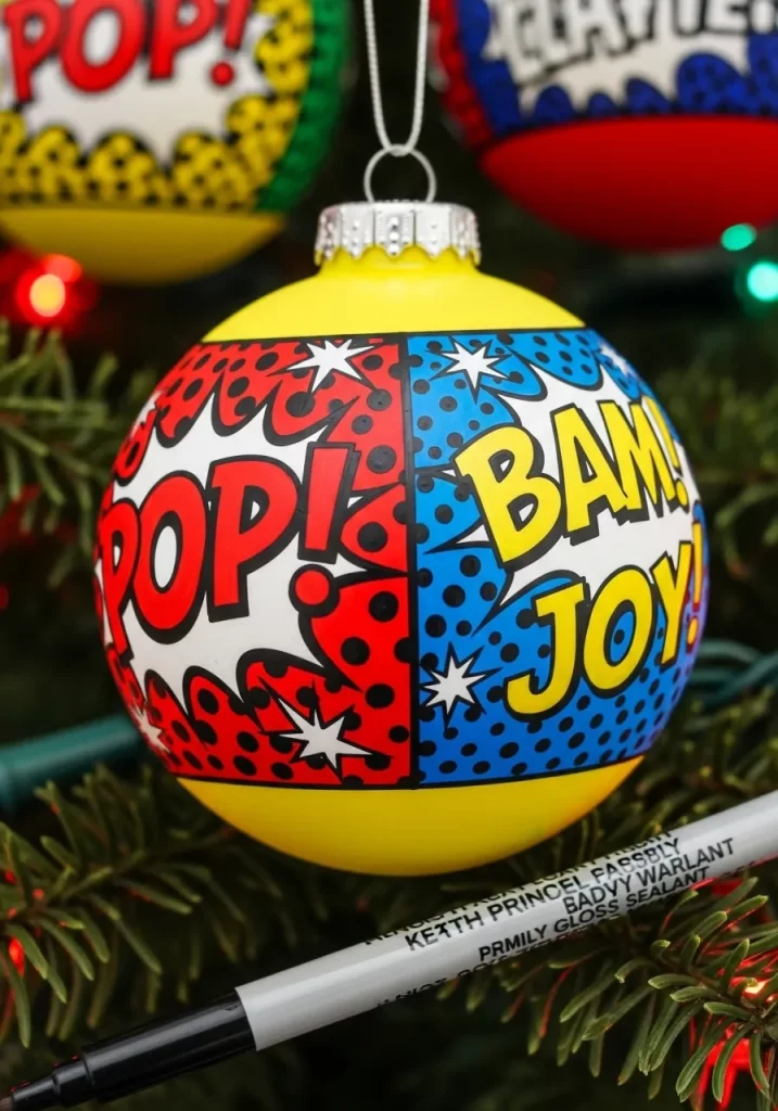 Comic Book Pop Art Bauble