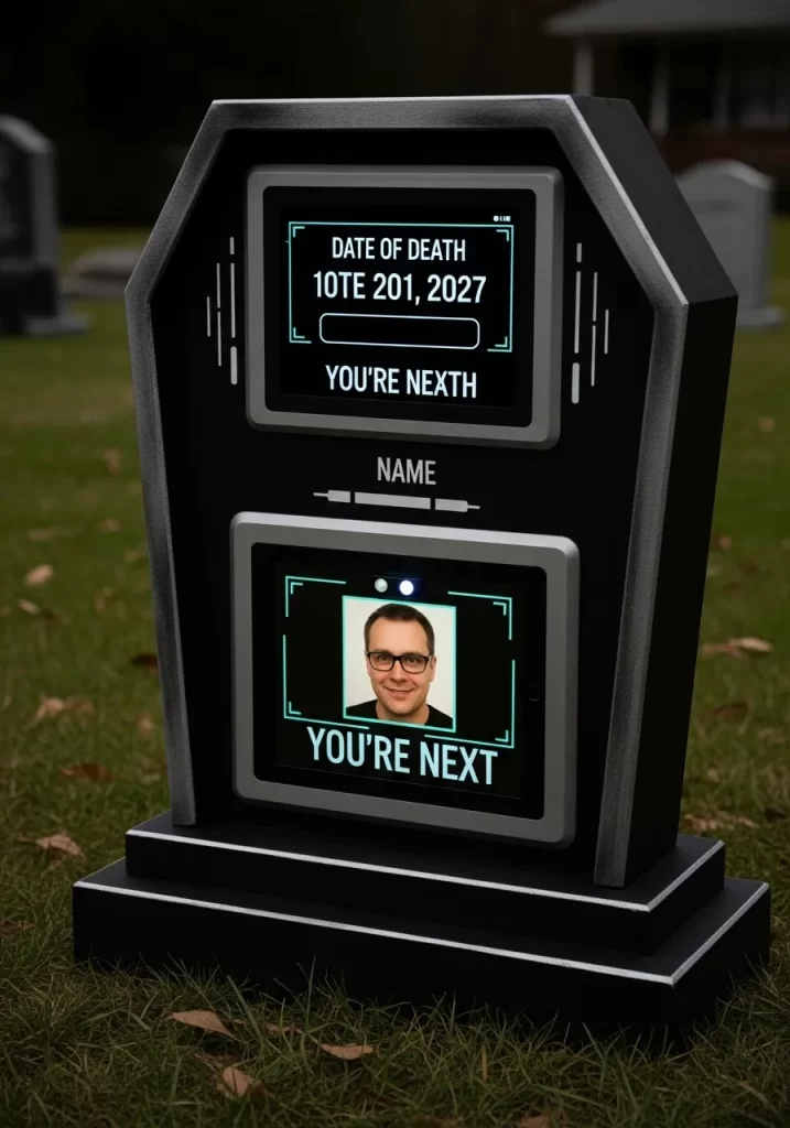 High-Tech Tombstone of the Future High-Tech Tombstone of the Future