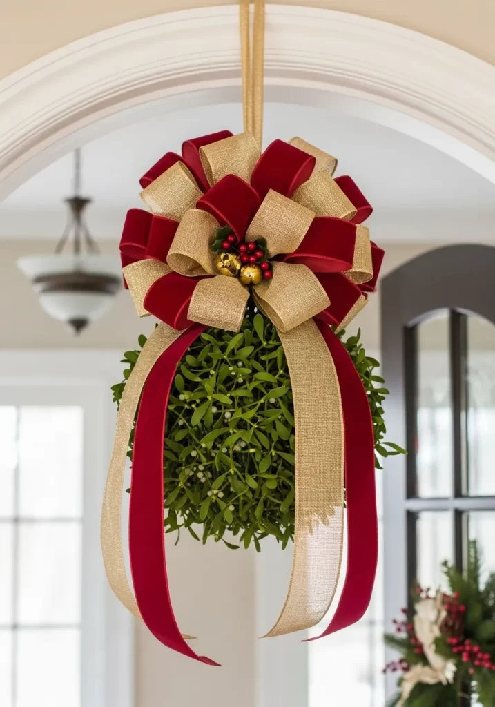 Luxe Mistletoe Kissing Ball