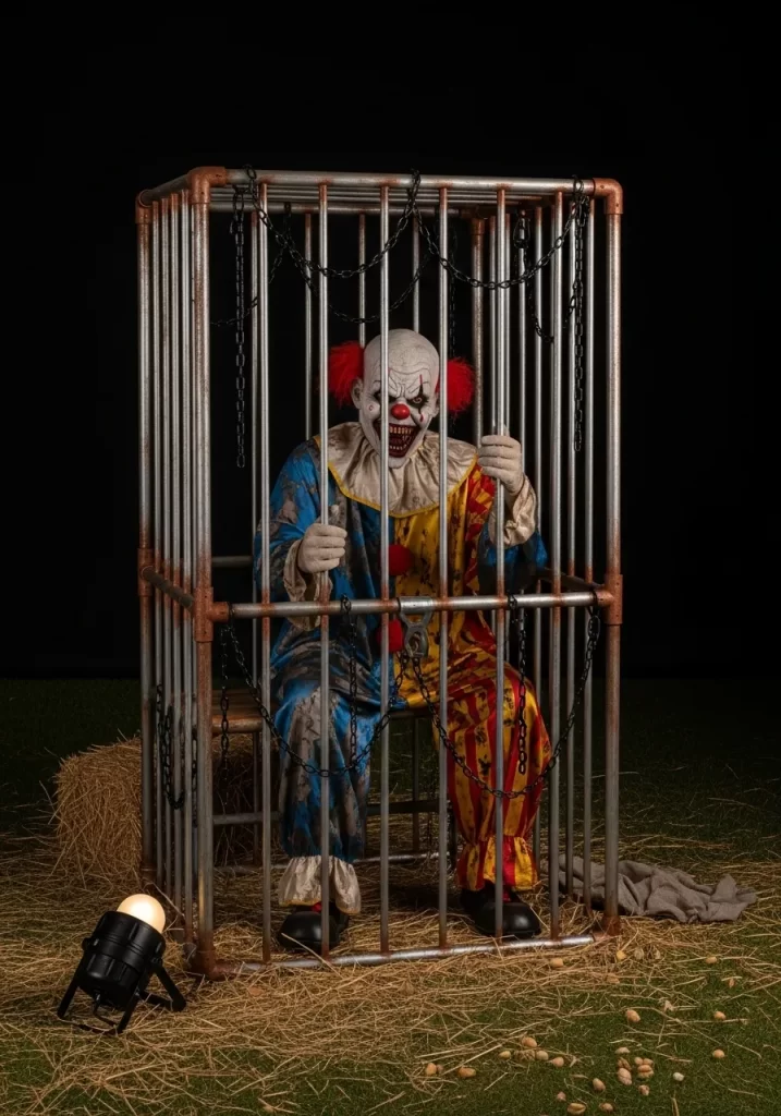 Caged Carnival Clown Caged Carnival Clown