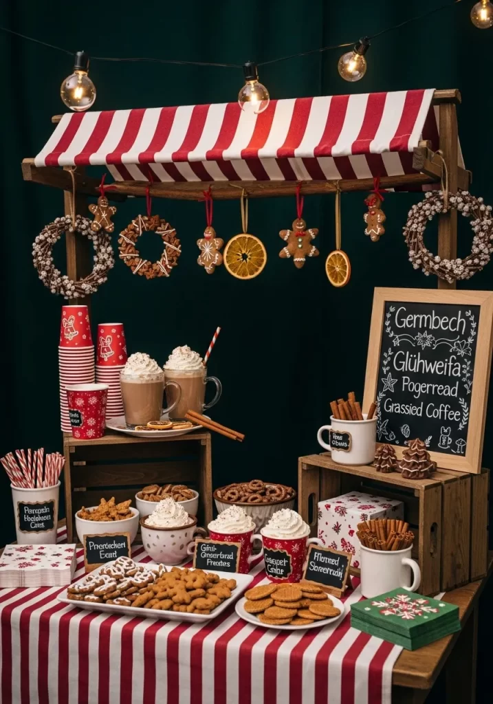 Cheerful Christmas Market Stall