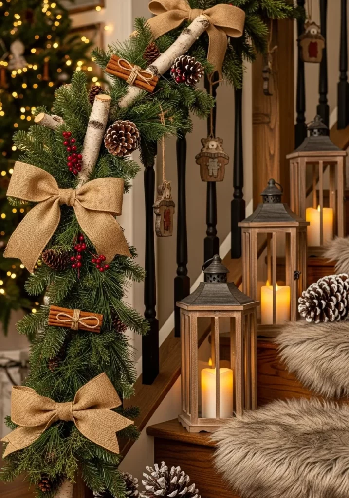 Christmas Stair Decor