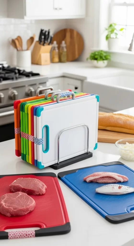 Color-Coded Cutting Board System