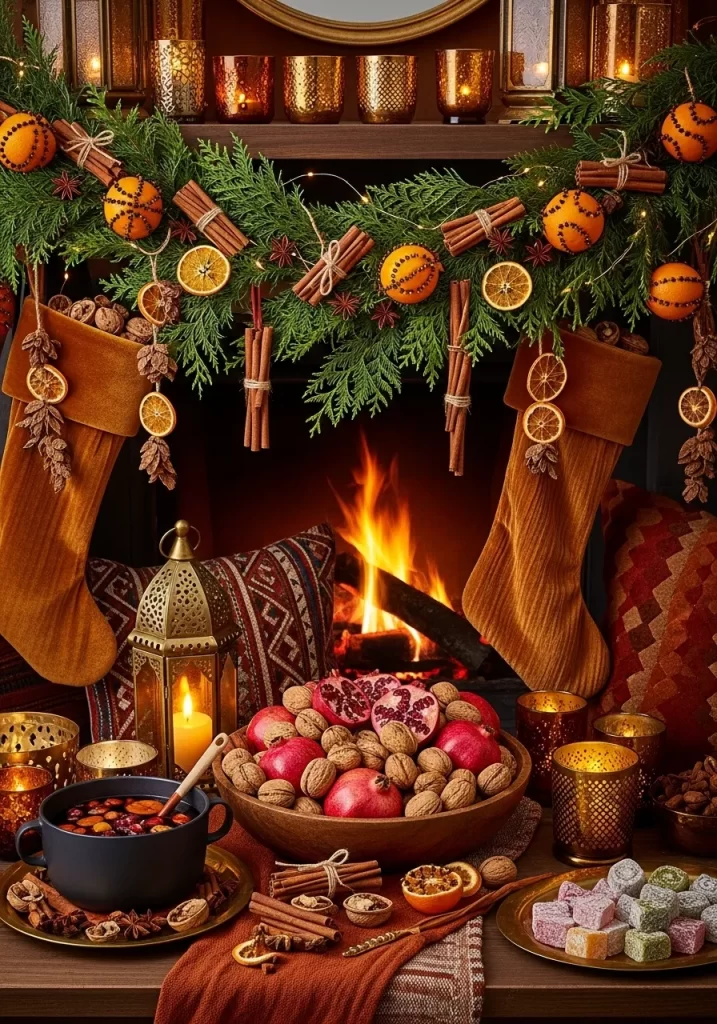 Holiday Mantel Decor