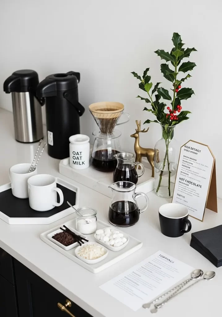 Modern Minimalist Coffee Bar