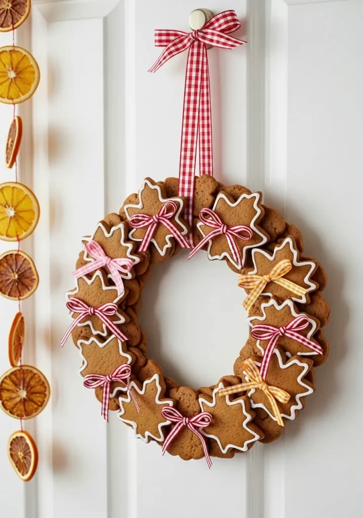 Sweet Gingerbread Cookie Wreath